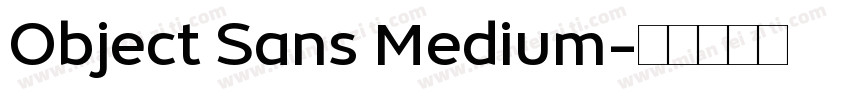 Object Sans Medium字体转换